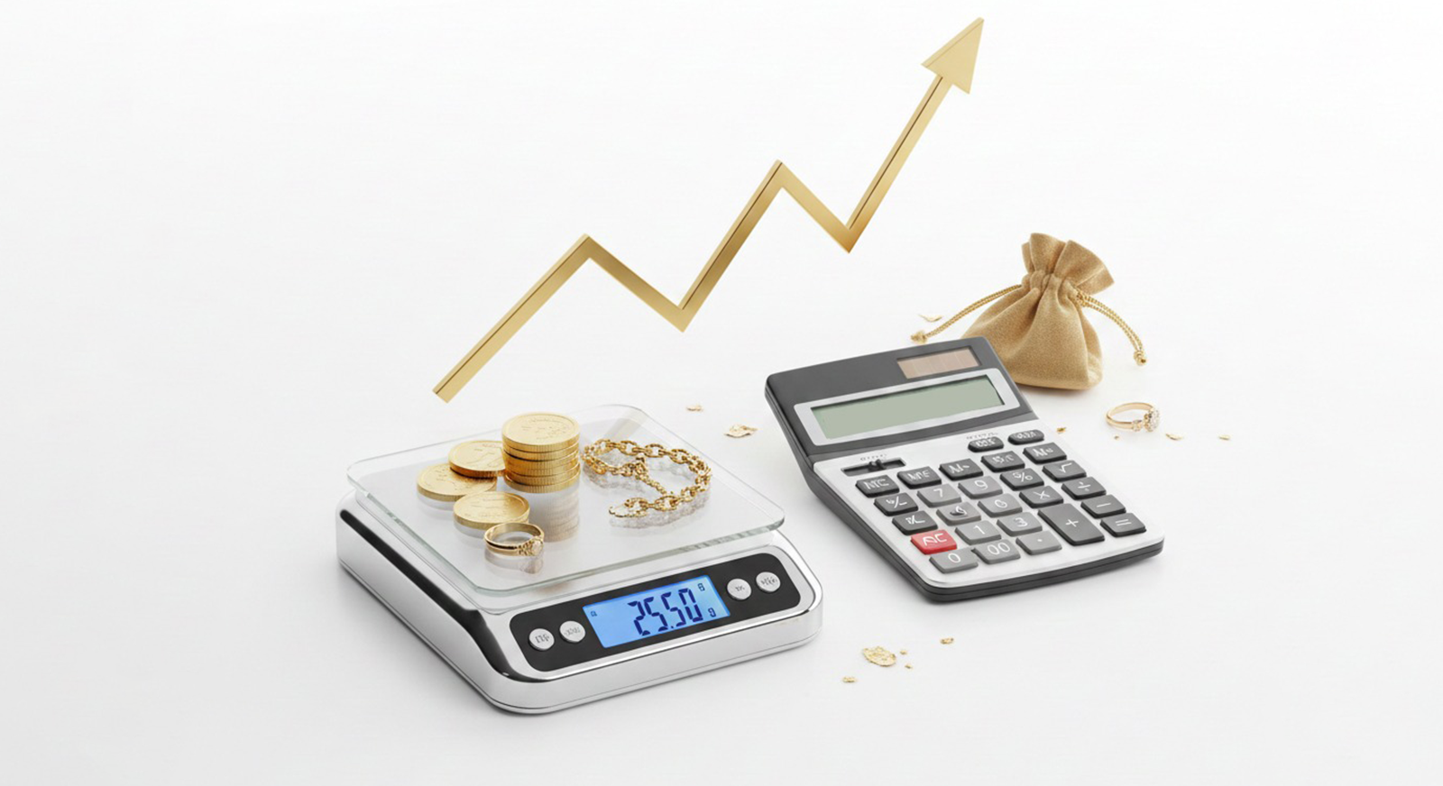 فرمول محاسبه قیمت طلا شامل اجرت، مالیات و سود فروشنده